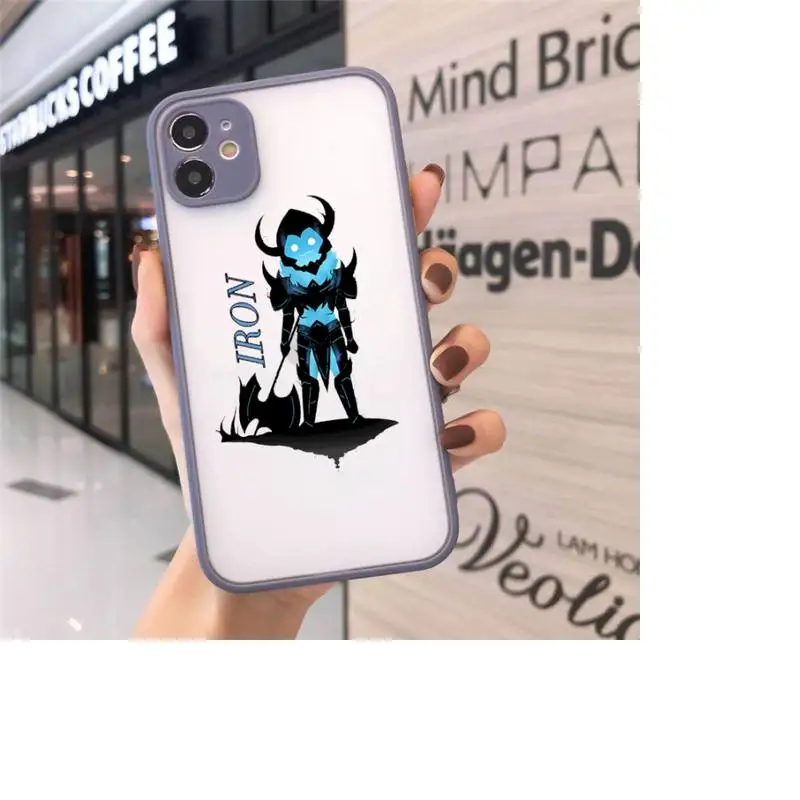 

solo leveling cute cartoon Bear warrior Phone Cases matte transparent For iphone 7 8 11 12 plus mini x xs xr pro max cover