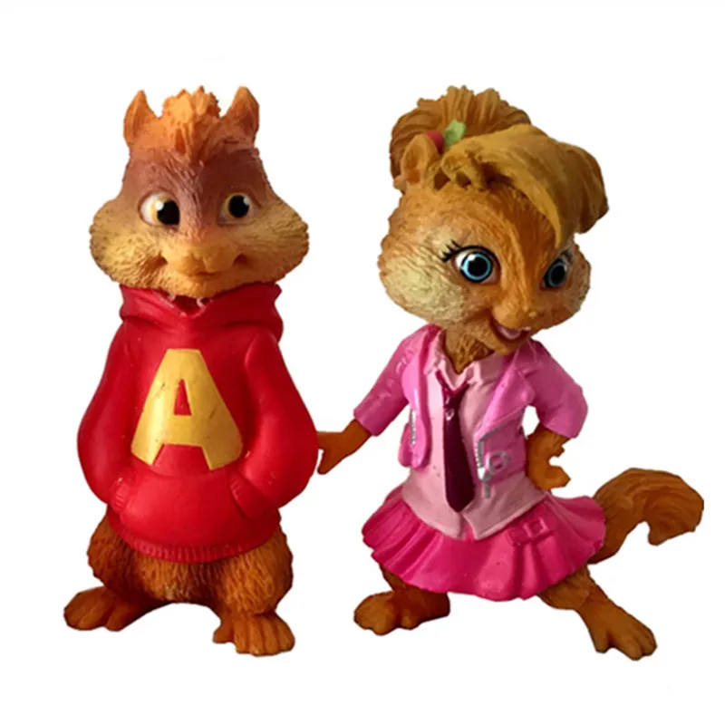 Фигурки Элвин и чипмункс набор из 2 моделей фигурки британи детские игрушки для