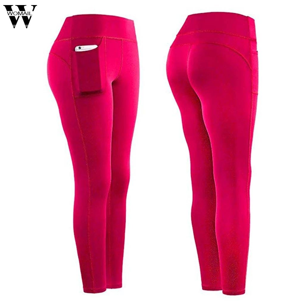 Женские Бесшовные Леггинсы Womail с высокой талией пуш-ап спортивные женские штаны
