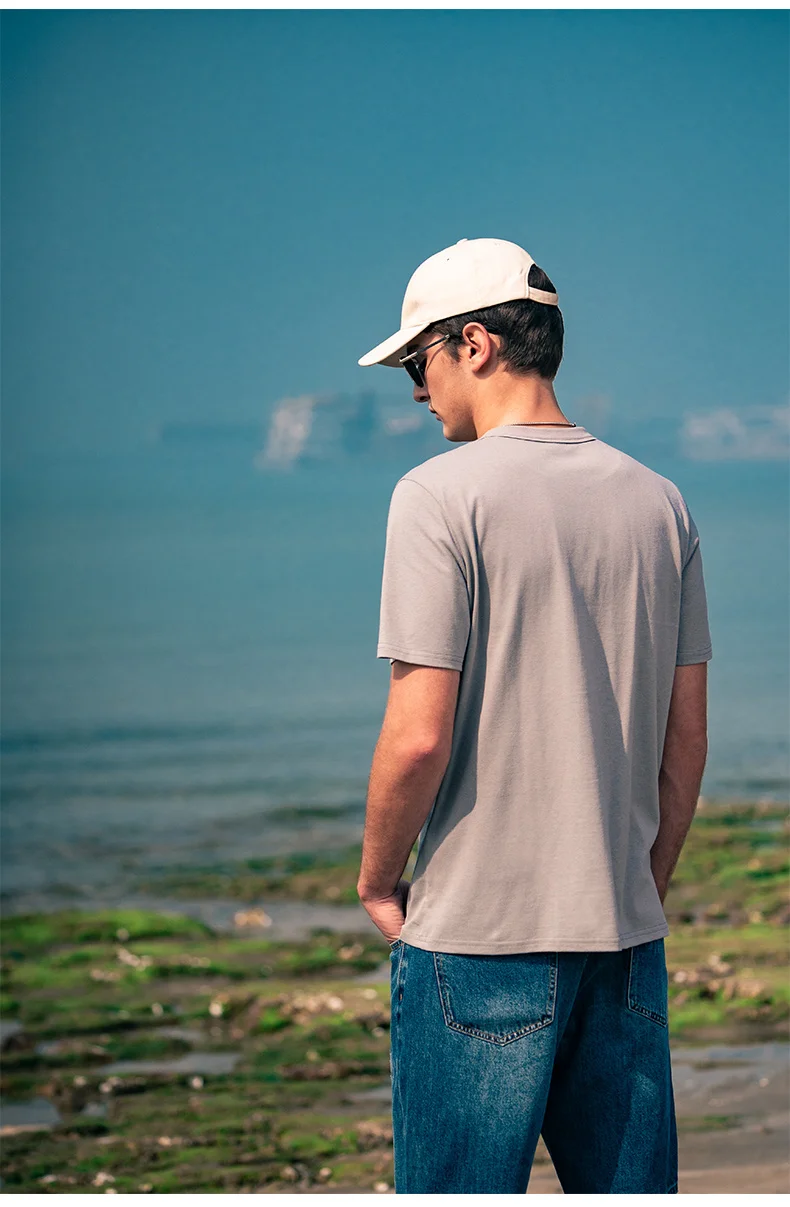 

2399 Three-dimensional foaming process printing summer casual letters pure cotton round neck short-sleeved T-shirt