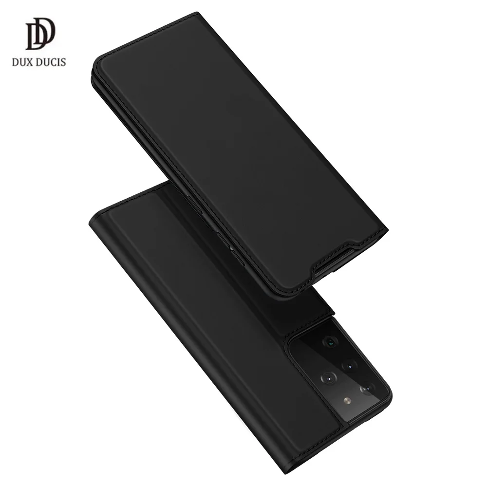 

For Samsung Galaxy S21 Ultra 5G Case DUX DUCIS Magnetic Stand Flip PU Wallet Leather Case for S21 Ultra 5G Cover With Card Slot