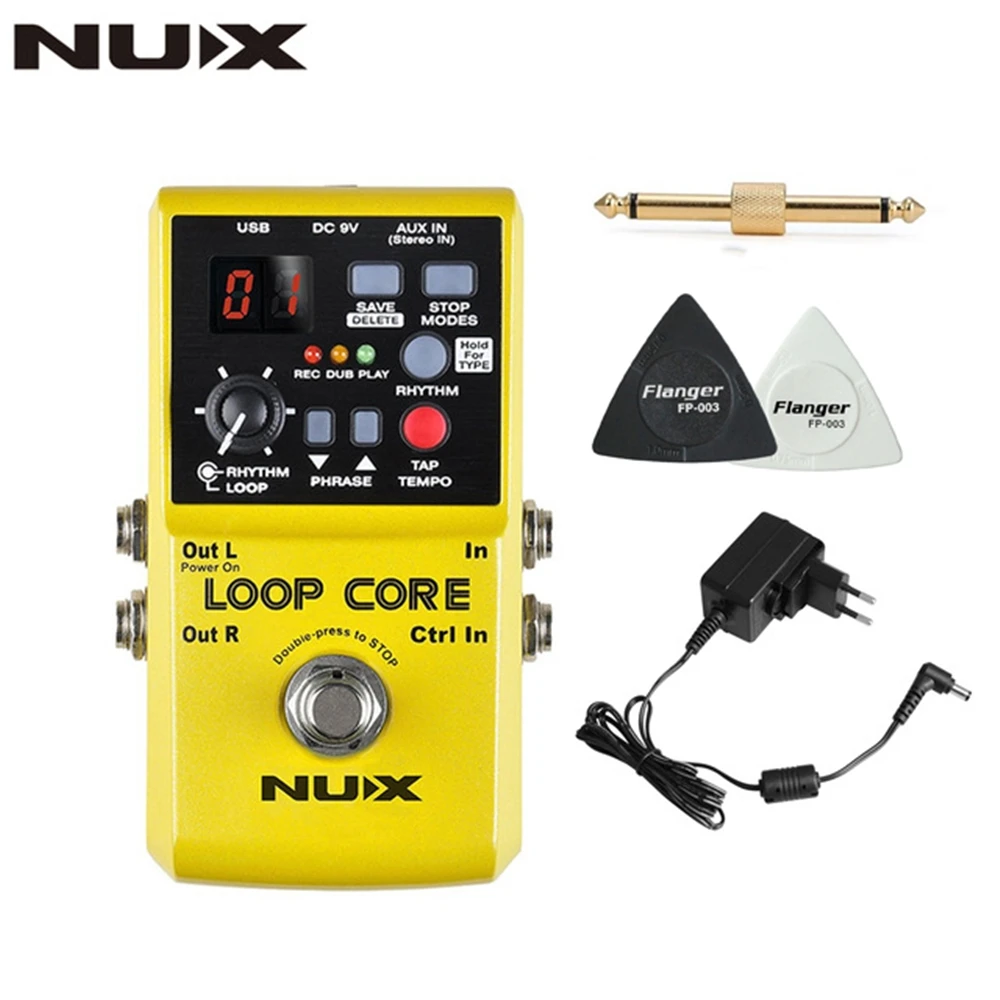 Педаль для гитарных эффектов NUX Loop Core Looper 6 часов записи 99 пользовательских