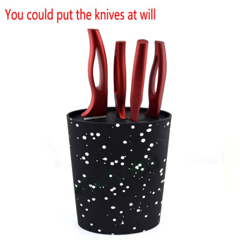 

Knife Bags for Chefs 16X22CM Oval Shape Plastic Universal Knife Holder for Knife with Black Nylon Insert, Kitchen Knife Stand