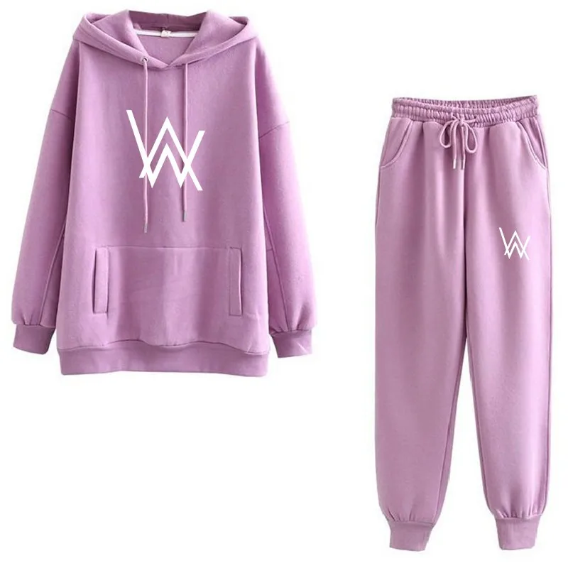 

High quality Women's sweater Autumn Winter Hoodie+Pants Two Piece Set Female Tracksuit Loose top Sweatshirt vetement femme 2021