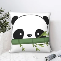 bamboo panda square pillowcase cushion cover cute home decorative throw pillow case for home simple 4545cm