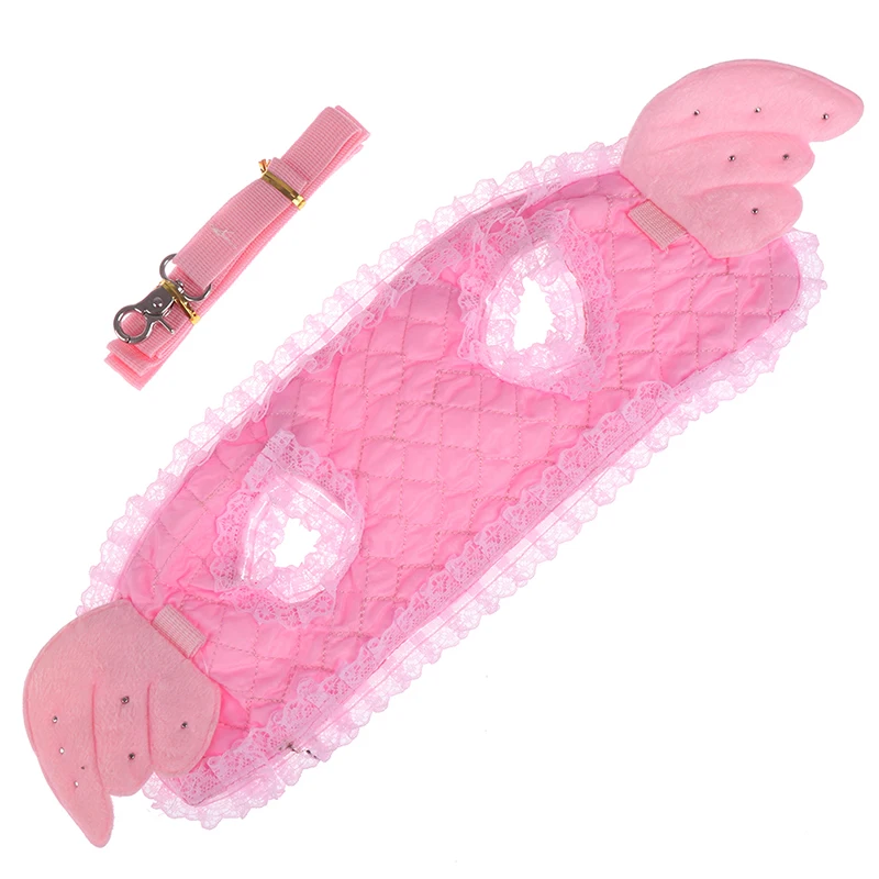 Шлейка и поводок для маленьких собак жилетка с кружевной сеткой подкладкой в