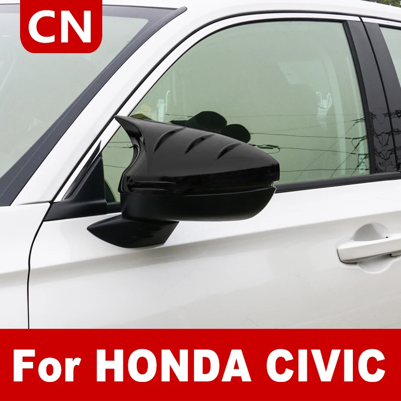 

Rearview Mirror Cover Cap Side Wing Rear View Mirror Case Cover Carbon fiber pattern For Honda Civic 11th 2022 Car Accessory