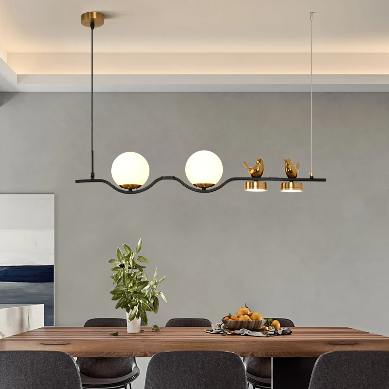 Новый Популярный минималистичный подвесной светильник E27 в виде птиц роскошный