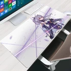 Большой коврик для мыши Genshin Impact 90x4 0, персидский коврик для ноутбука, игровой коврик для клавиатуры и мыши, белый резиновый Настольный коврик с кисточками для домашних животных