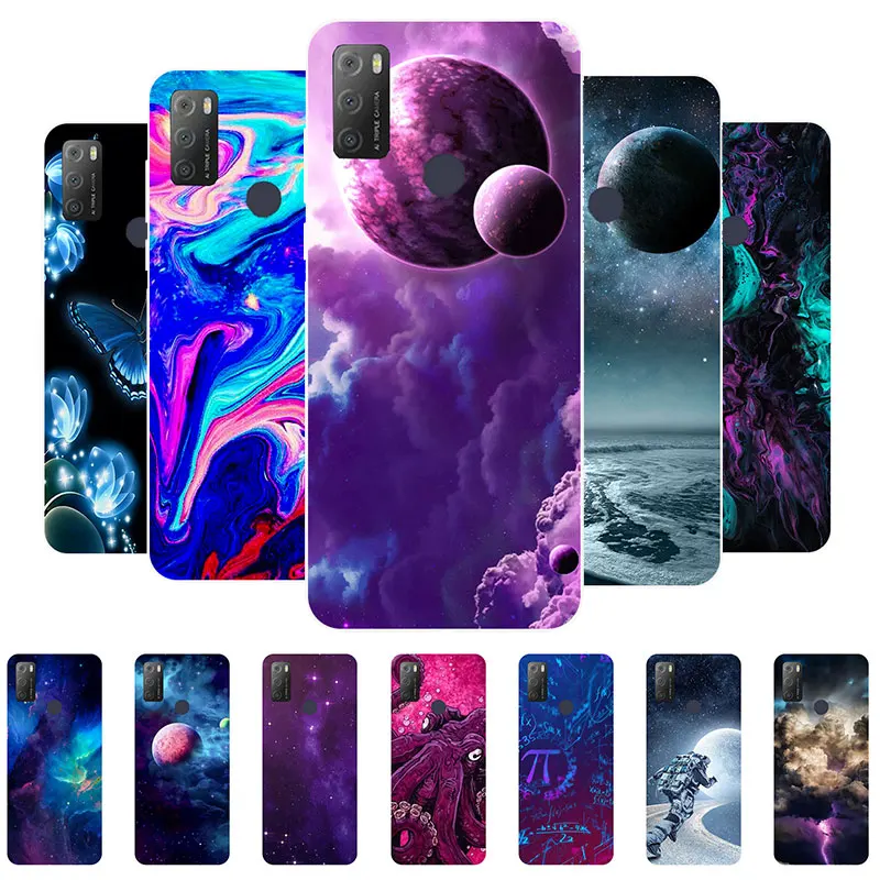 

For Alcatel 1S 2021 Case Silicone Space Soft TPU Back Cover Case for Alcatel 1S 2021 Fundas Phone Case for Alcatel 6025H 1S 2021