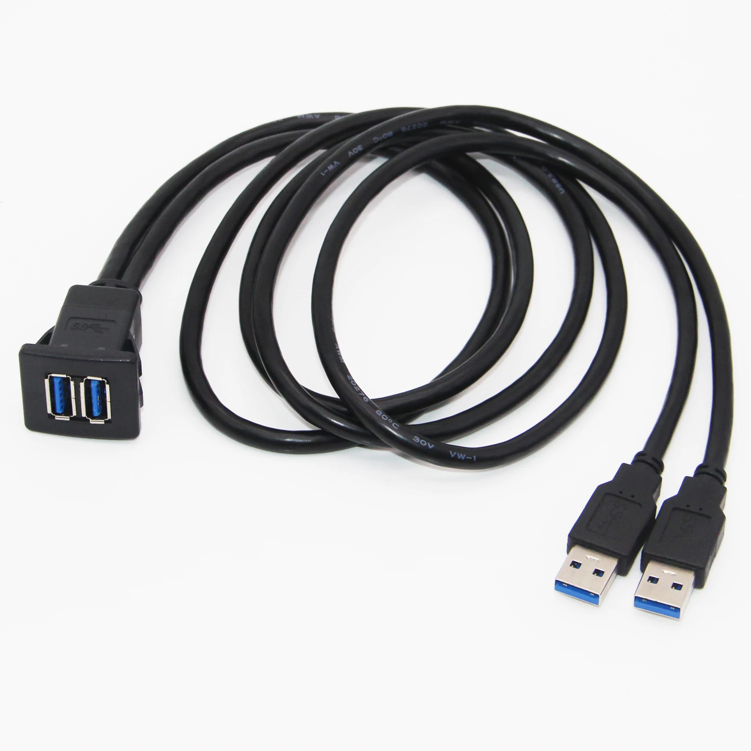 Lballist двойной USB2.0 USB3.0 мужчин и женщин панель скрытого монтажа приборной панели