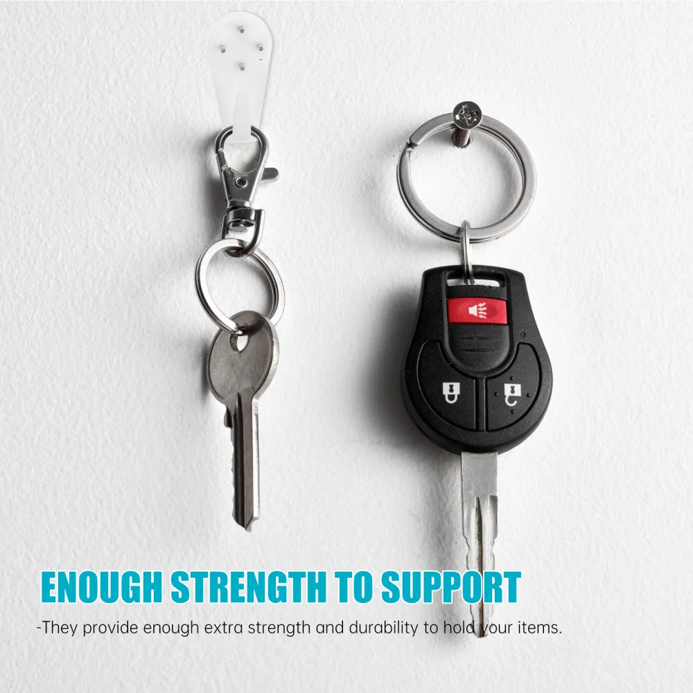 

100pcs Photo Frame Hangers Wall Mount Hooks Invisible Storage Hooks (White)