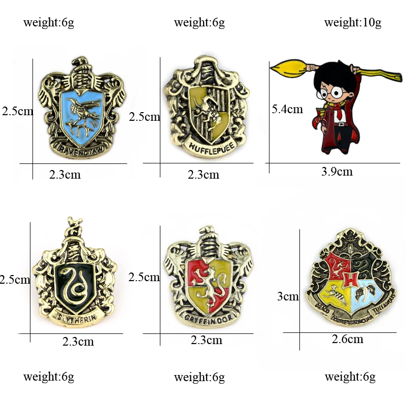 Горячая hp фильм Знак школы Хогвартс на булавке брошь с милой эмалевые броши, булавки дары святить 9/3/4 книги Косплэй подарок