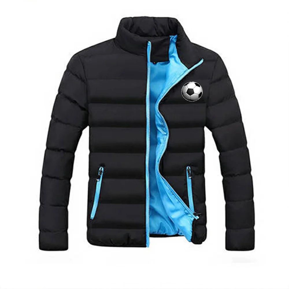 Winter new men's jacket 2021 fashion stand-up collar men's brand jacket football jacket men's winter casual padded jacket