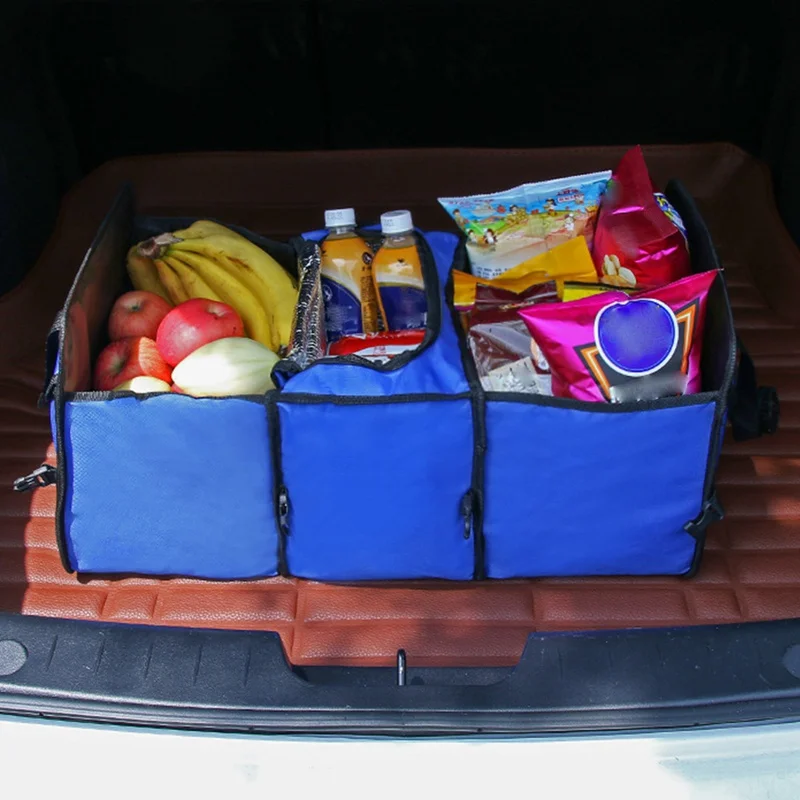 

Car Trunk Storage Foldable Storage Pocket Rear Rack Organizer Large Food Drink Insulation Ice Bag Auto Travel Accessories