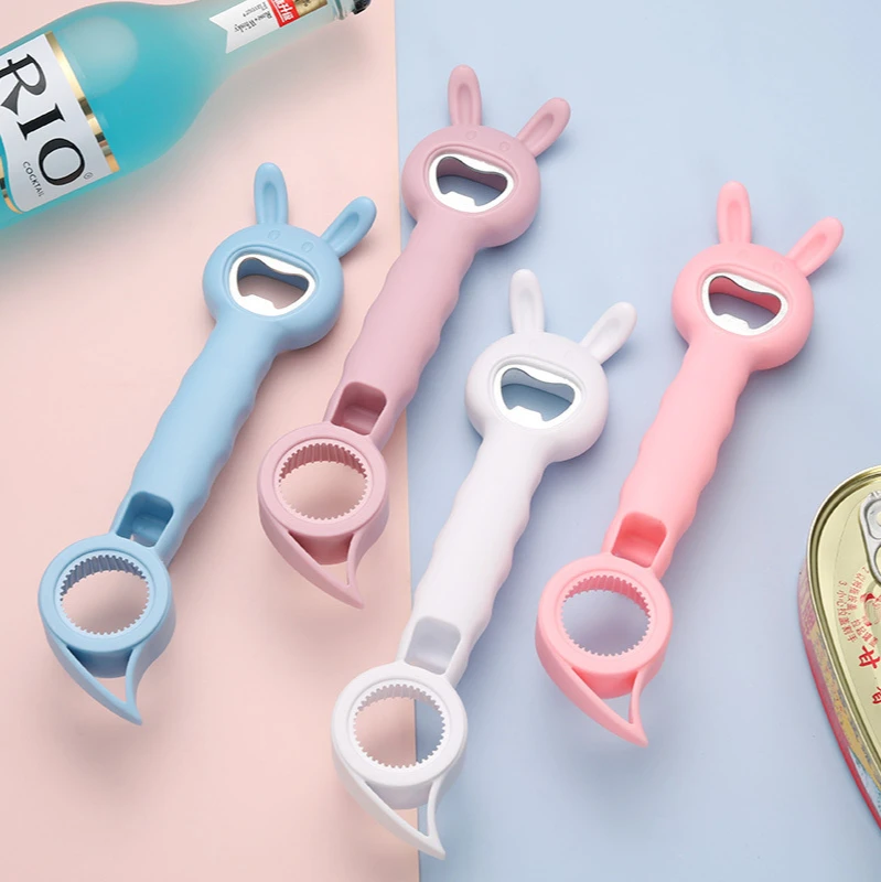

Multi-function Four-in-one Safety Can Bottle Opener Household Tin Can Bottle Cap Screws Device Home Tool bottle opener
