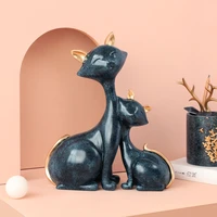 sculptures for house design cat statue anime decoration sculpture modern art table decoration accessories lucky cat living room