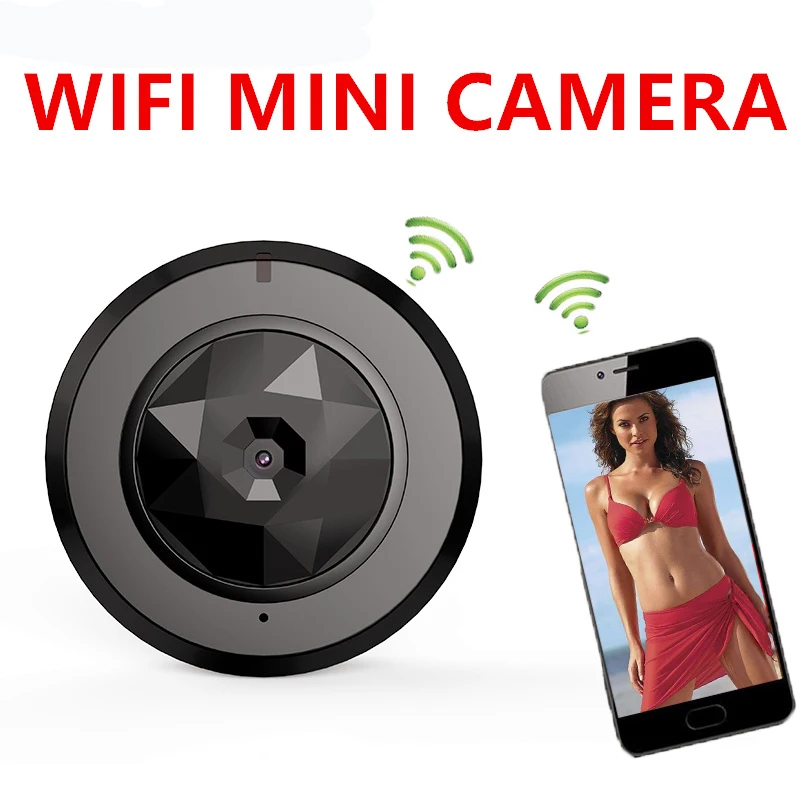 Мини Wi Fi камера HD 108P P2P автомобильная видеокамера инфракрасная ИК ночного видения