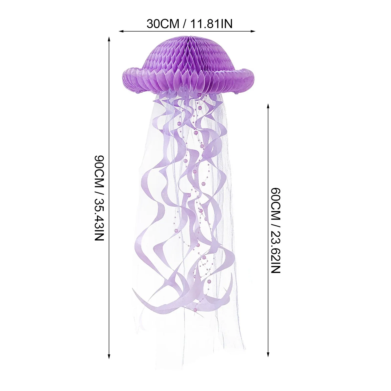 Бумажный фонарь с Медузой украшение для вечерние подвесные пожелания под морем