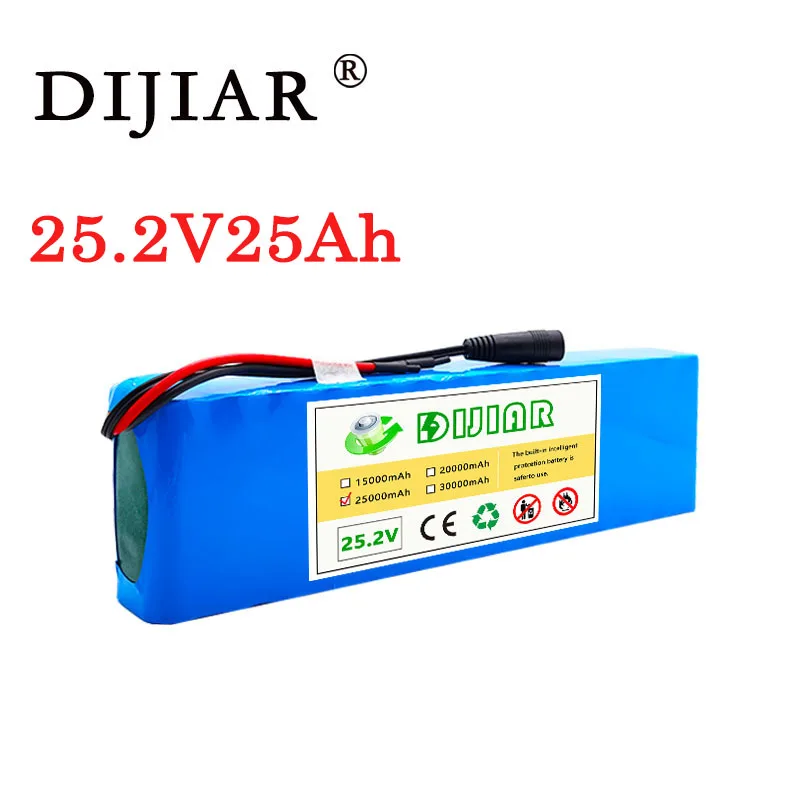 

Dijiar 25.2V 25Ah 7S4P battery pack 25.2V 18650 battery 25000mAh rechargeable battery for scooter/electric bicycle