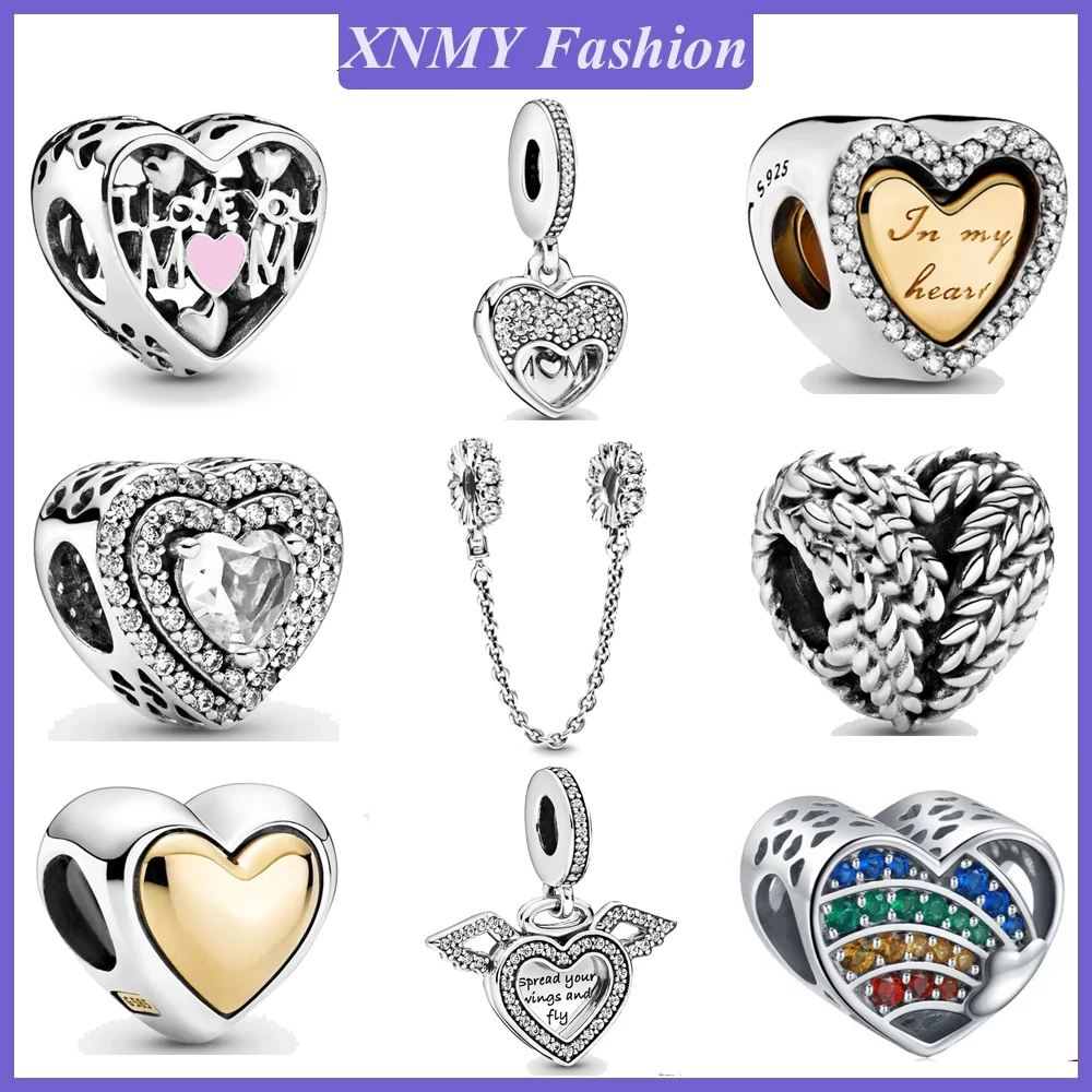 

Шарм XNMY серебряного цвета для маленьких мальчиков и девочек, оригинальный Шарм-браслет Pandora, Модная бижутерия «сделай сам», подарок для женщ...