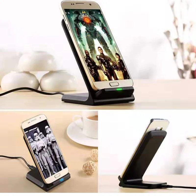 Qi Беспроводная подставка для зарядного устройства для iPhone 11pro max XS 8 XR samsung S9 S10 S8 S10 plus быстрый беспроводной зарядный блок зарядное устройство для телефона