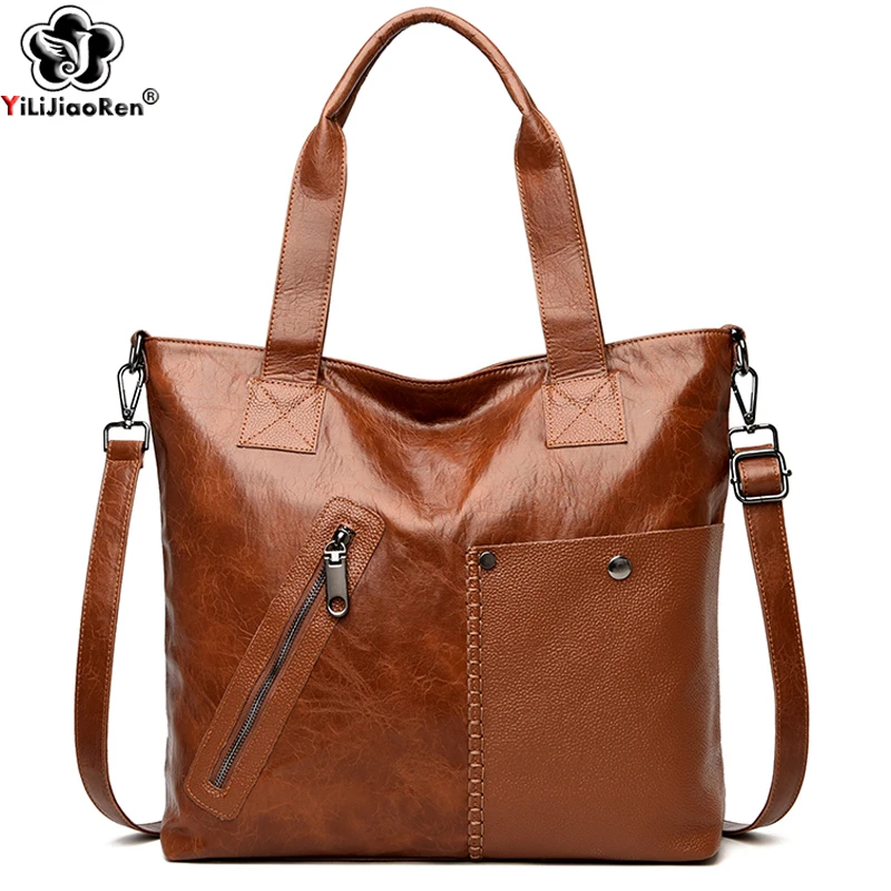 

New Luxury Handbags Lady Top-Handle Bag Pu Leather Crossbody Bags for Women 2020 Casual High Quality Shoulder Bag Designer Totes