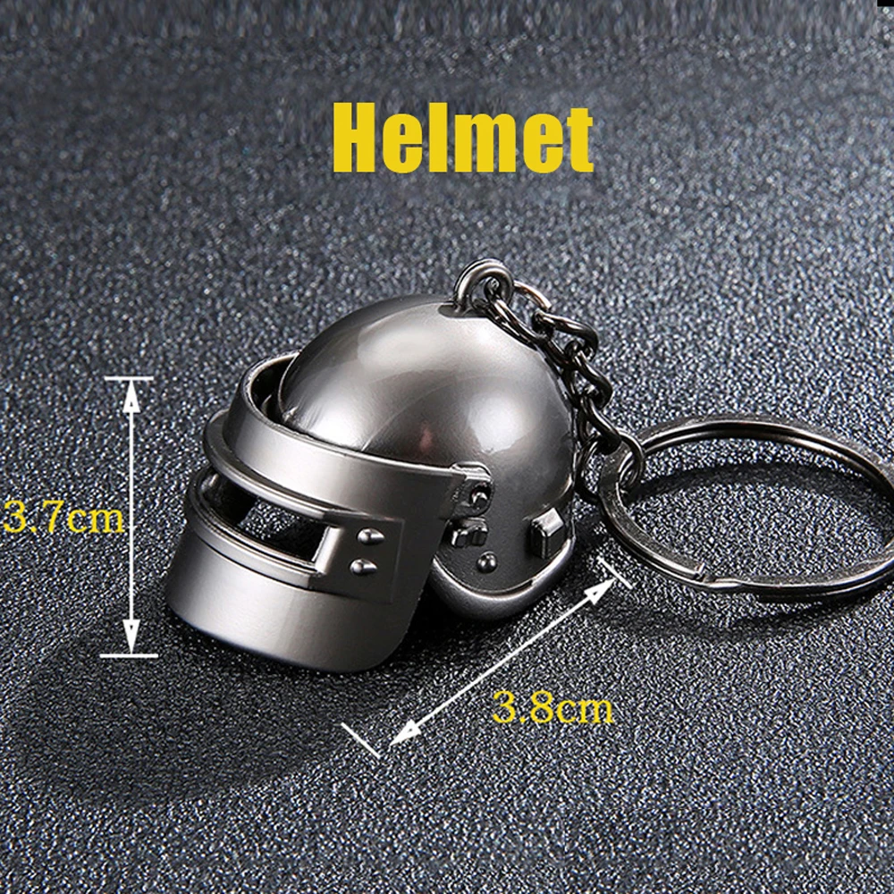 PUBG брелок держатель Броня сумка шлем Пан 98 к пистолетное кольцо для ключей сплава