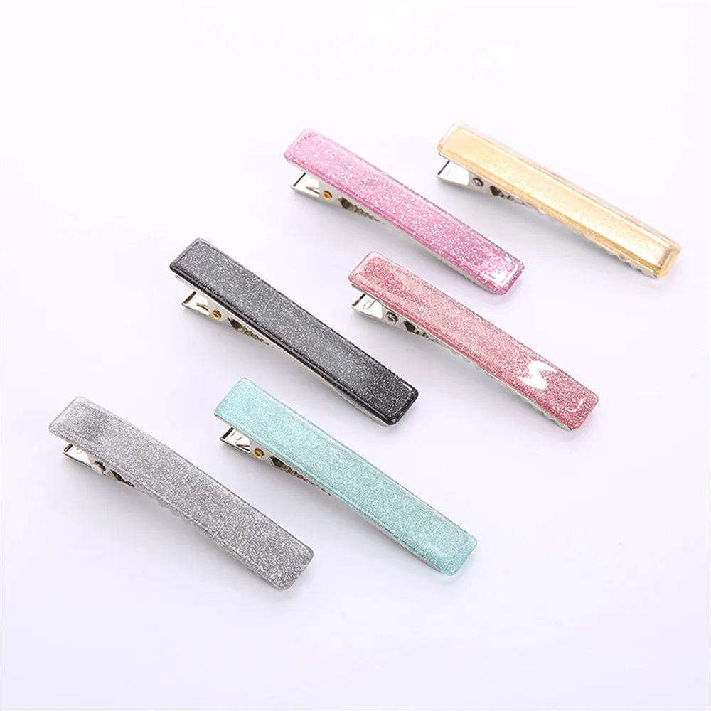 Новые модные женские блестящие заколки для волос из ацетата заколка в виде