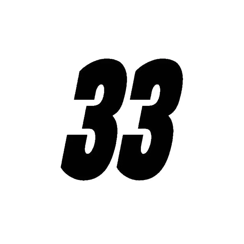 Виниловые наклейки и Переводные картинки для автомобиля Lucky Number 33 креативные
