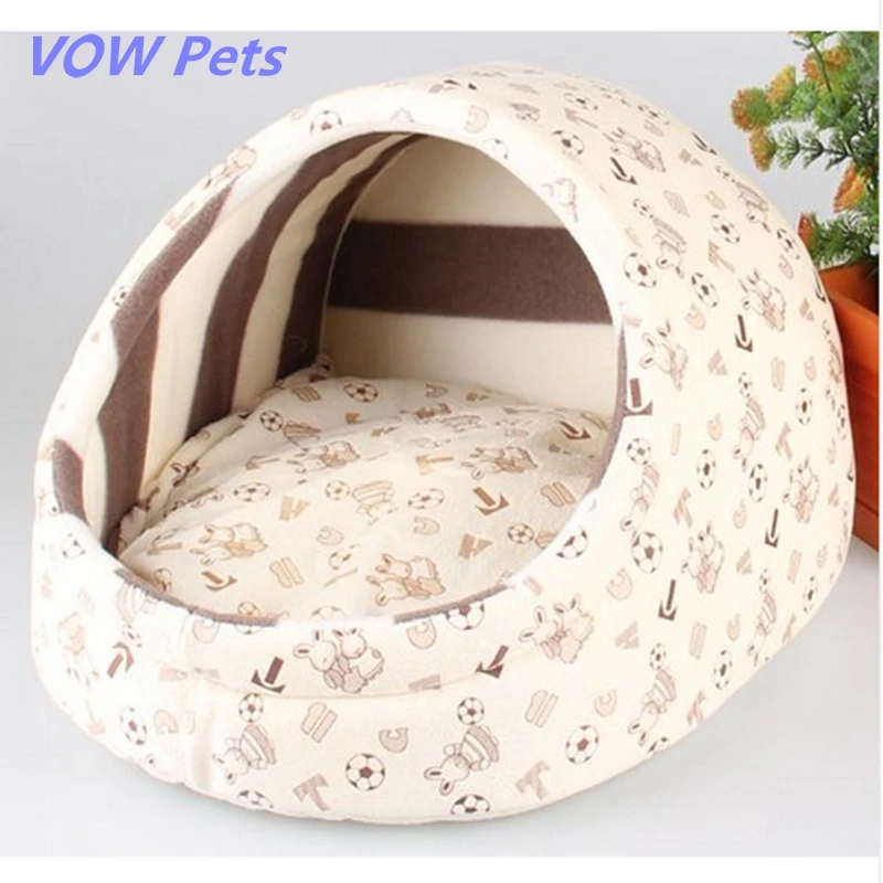 

VOW Pet Dog Bed House Cat Nest Dog House Cat Bed Kennel Pet Bed Warm Princess Bed Dog Beds For Small Dogs Cat House Washable