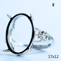 new silver color ring settings jewelry tools time gem cabochon bases bezel tray cabochon cameo making finger rings