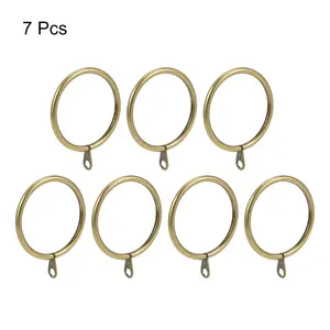 Image for 7Pcs 45mm Shower Curtain Rings Metal Drapery Curta 