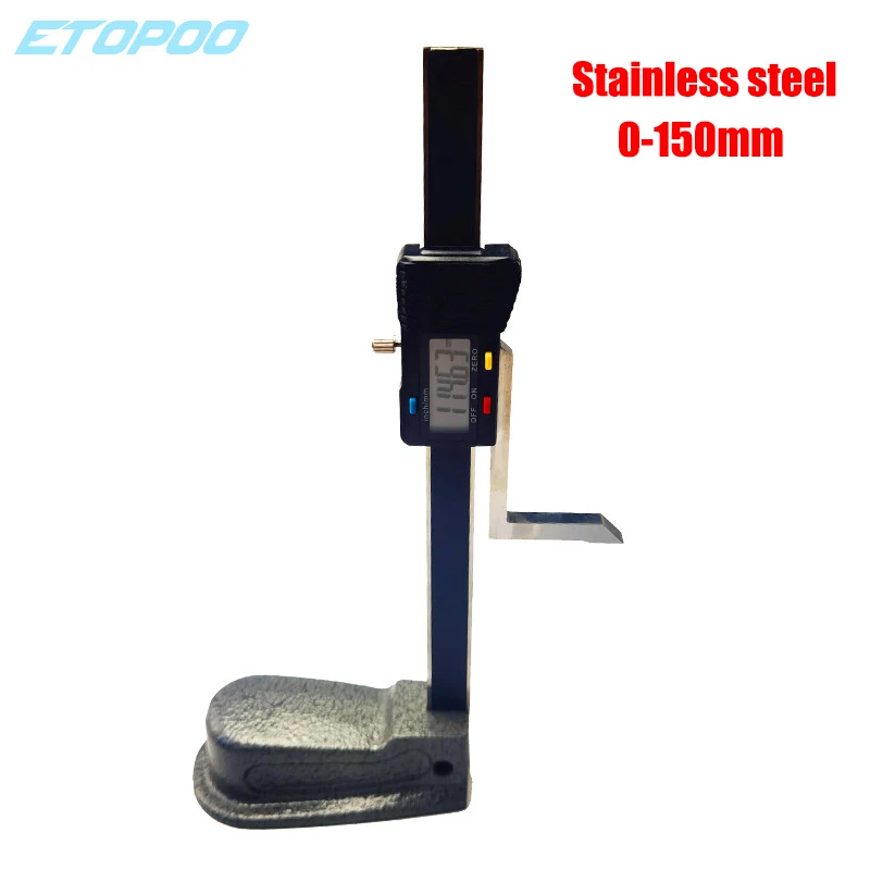 

Цифровой измеритель высоты из нержавеющей стали 0-150 мм/6 "пластиковый суппорт Электронный Инструмент для измерения деревообработки с магнитным основанием