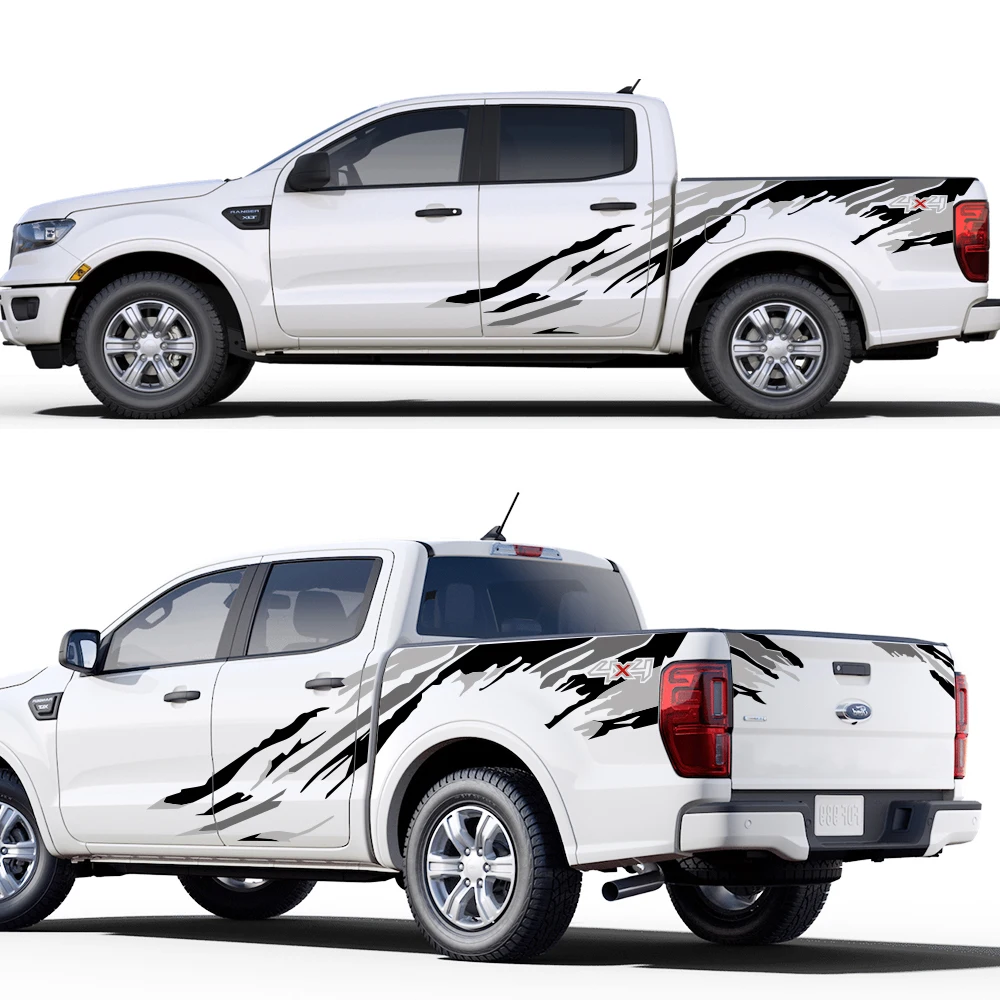3 шт. автомобильные наклейки для Ford Ranger Raptor Pickup Isuzu Dma Nissan NAVARA Toyota Hilux |