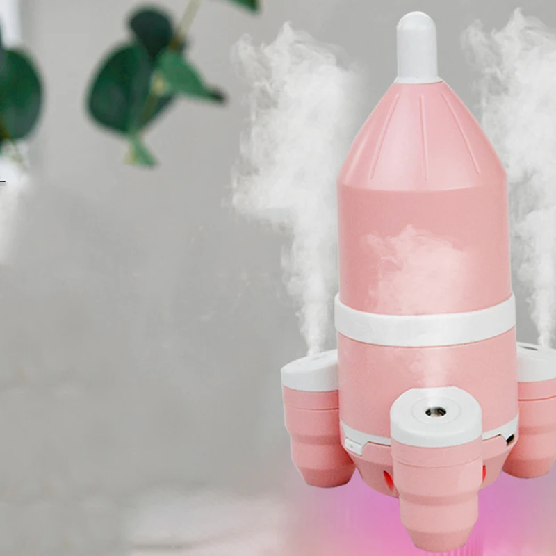 Компактный увлажнитель воздуха в форме ракеты USB Ультразвуковой очиститель