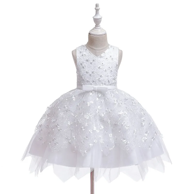 Children's Dress Elegant Beading New 2019 Baby Party Princess Girls Multilayer Lace Pendulum Dresses Wholesale GDR724 | Детская