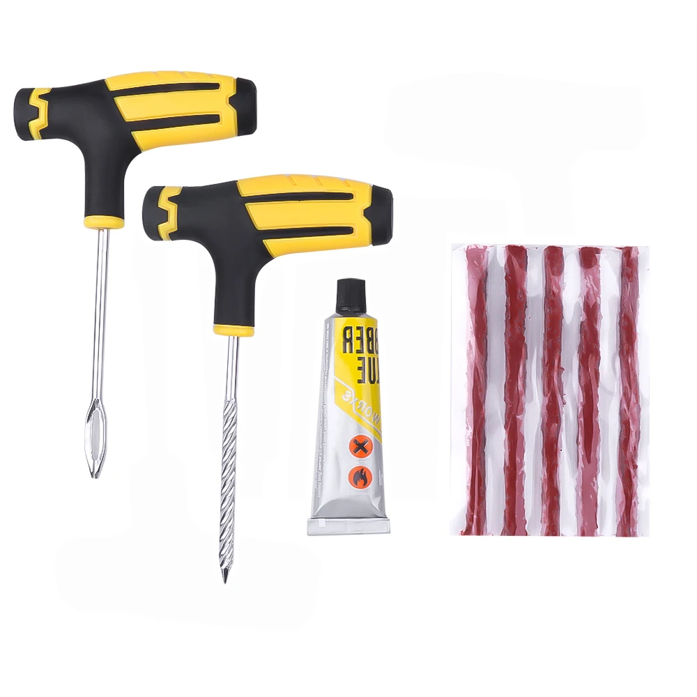 

dropshipping Car Tire Repair Tool Tire Repair Kit Rivet Tool Set Puncture Plug Practical Hand Tools for Bike Car Truck Motorbike