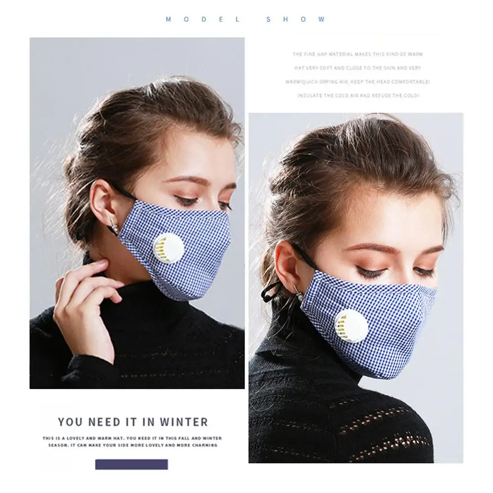 Унисекс противодымчатые маски для рта анти PM2.5 респиратор Пыленепроницаемая