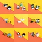 16 видов стилей комплект брошь в виде клоуна Гомер Лиза эмали штырь Жетоны с изображением символа Инь и Ян Броши рыба одежда значки ювелирные изделия оптовая продажа