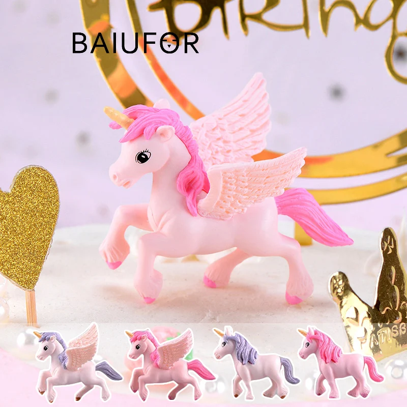 BAIUFOR животные миниатюры Единорог Сказочный Сад миниатюра суккуленты