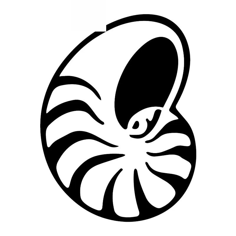 

Cute Nautilus Shell Creative Applique Fashion Car Window Applique Personality Pvc Waterproof Applique Black/white, 16cm*12cm