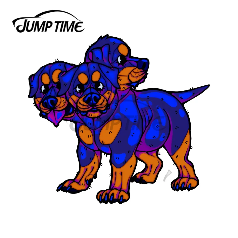 

JumpTime 13x10,5 см для Rottie Cerberus виниловые автомобильные наклейки прекрасное аниме украшение устойчивое к царапинам наклейка на ноутбук автомобил...
