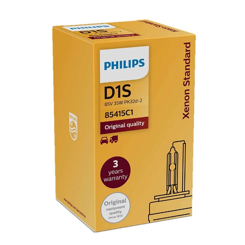 Philips 100% оригинальный D1S Xenon стандарт 85415C1 35 Вт ксеноновая HID фара автомобильная