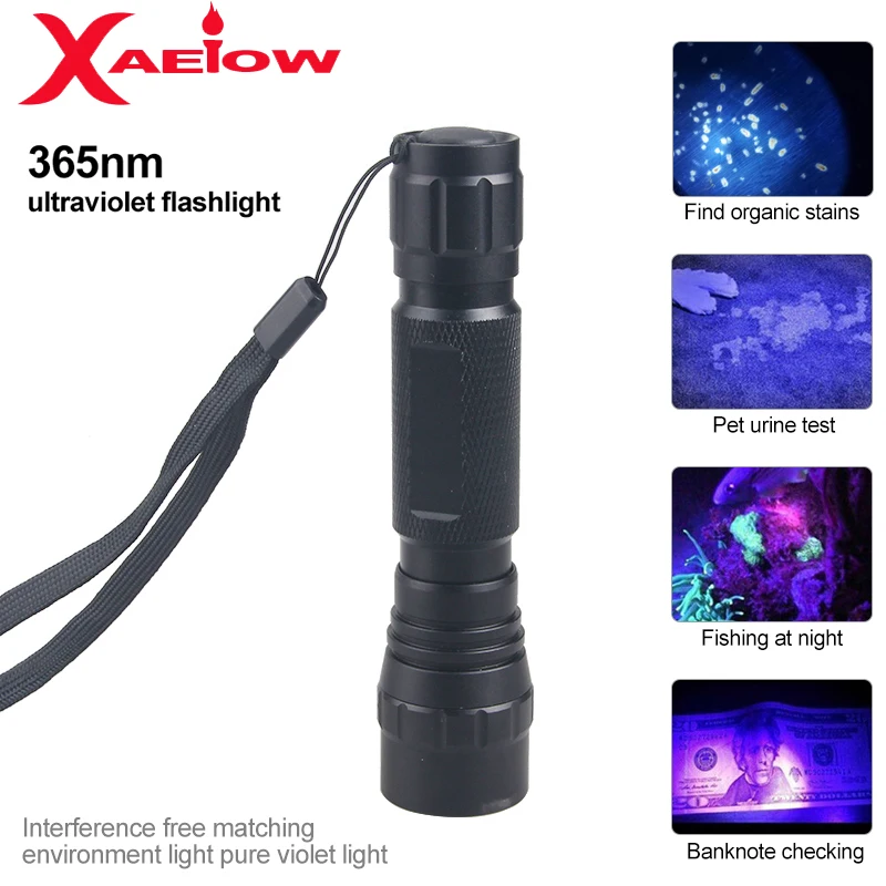 

Факел с драгоценными камнями, Ультрафиолетовый фонарь, детектор металла Delta, Ультрафиолетовый фонарь 10 Вт, 365 нм, ультрафиолетовая лампа, свет для проверки мочи