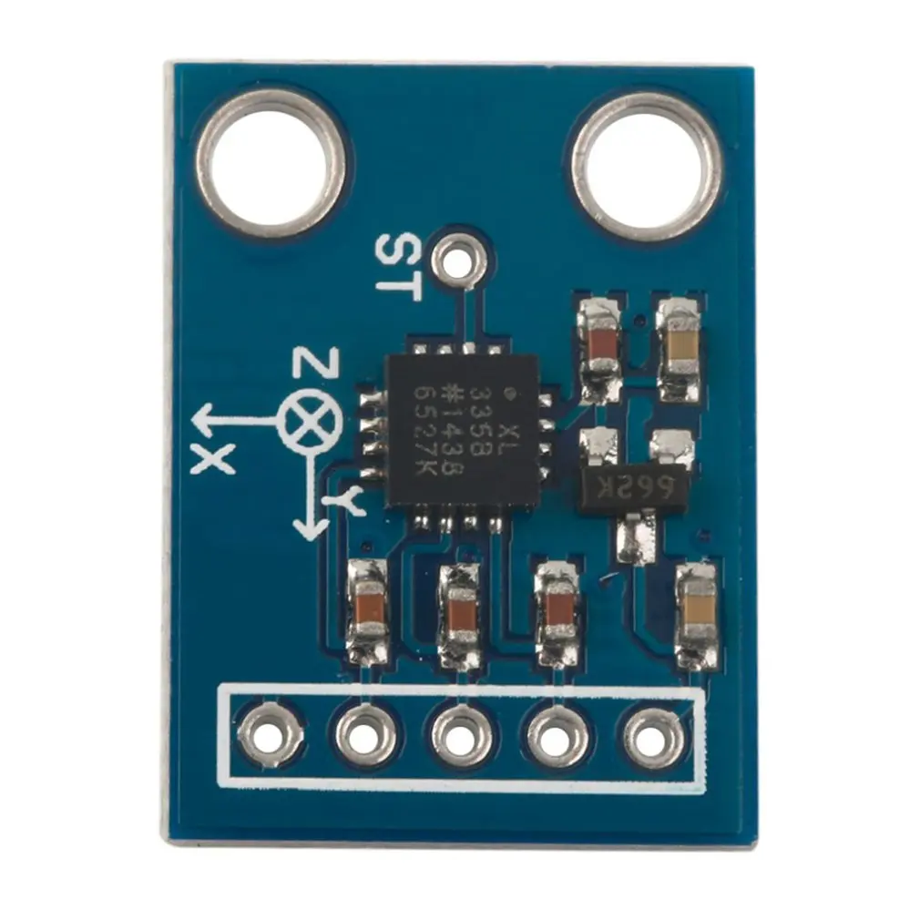 

GY-61 High Precision Mini Size ADXL335 3-Axis Accelerometer Angular Transducer Module Analog Output for Arduino