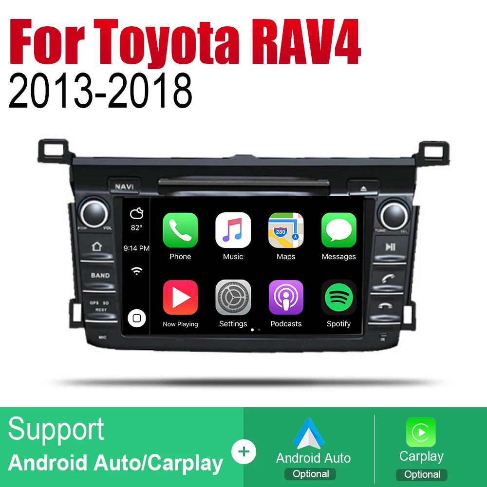 Автомобильные аксессуары для Toyota RAV4 2013 ~ 2018 2din Android мультимедийный DVD-плеер