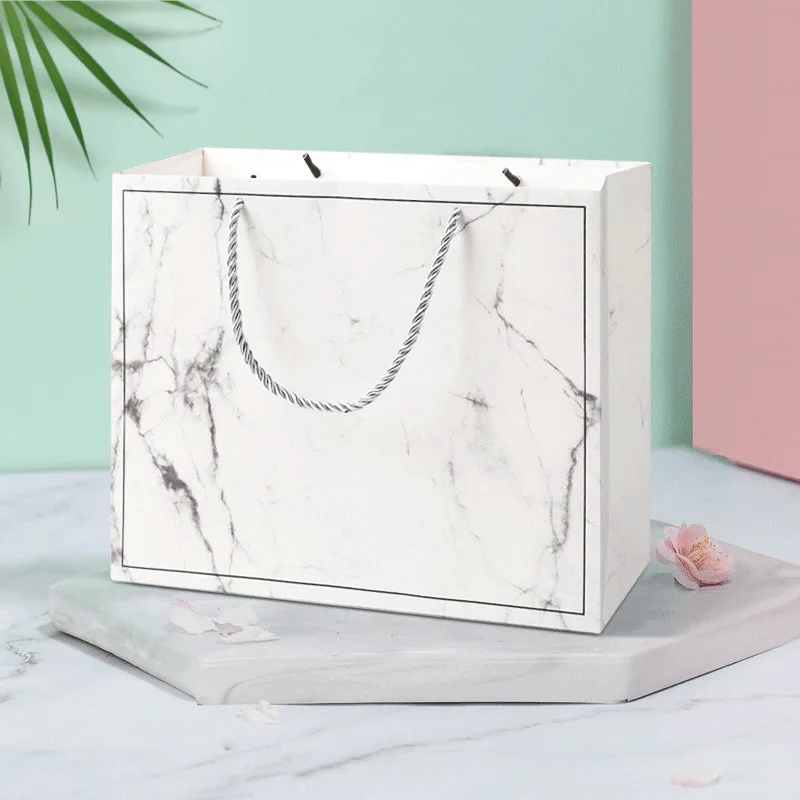 10 шт. бумажные пакеты для покупок с лентами | Дом и сад