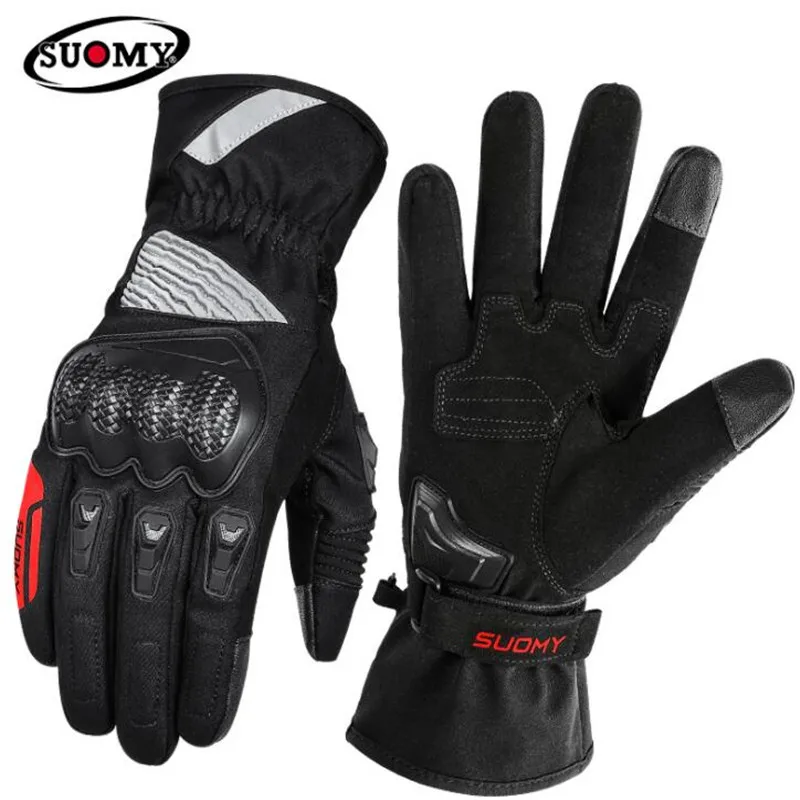 Мотоциклетные Перчатки SUOMY водонепроницаемые для мужчин и женщин с сенсорным