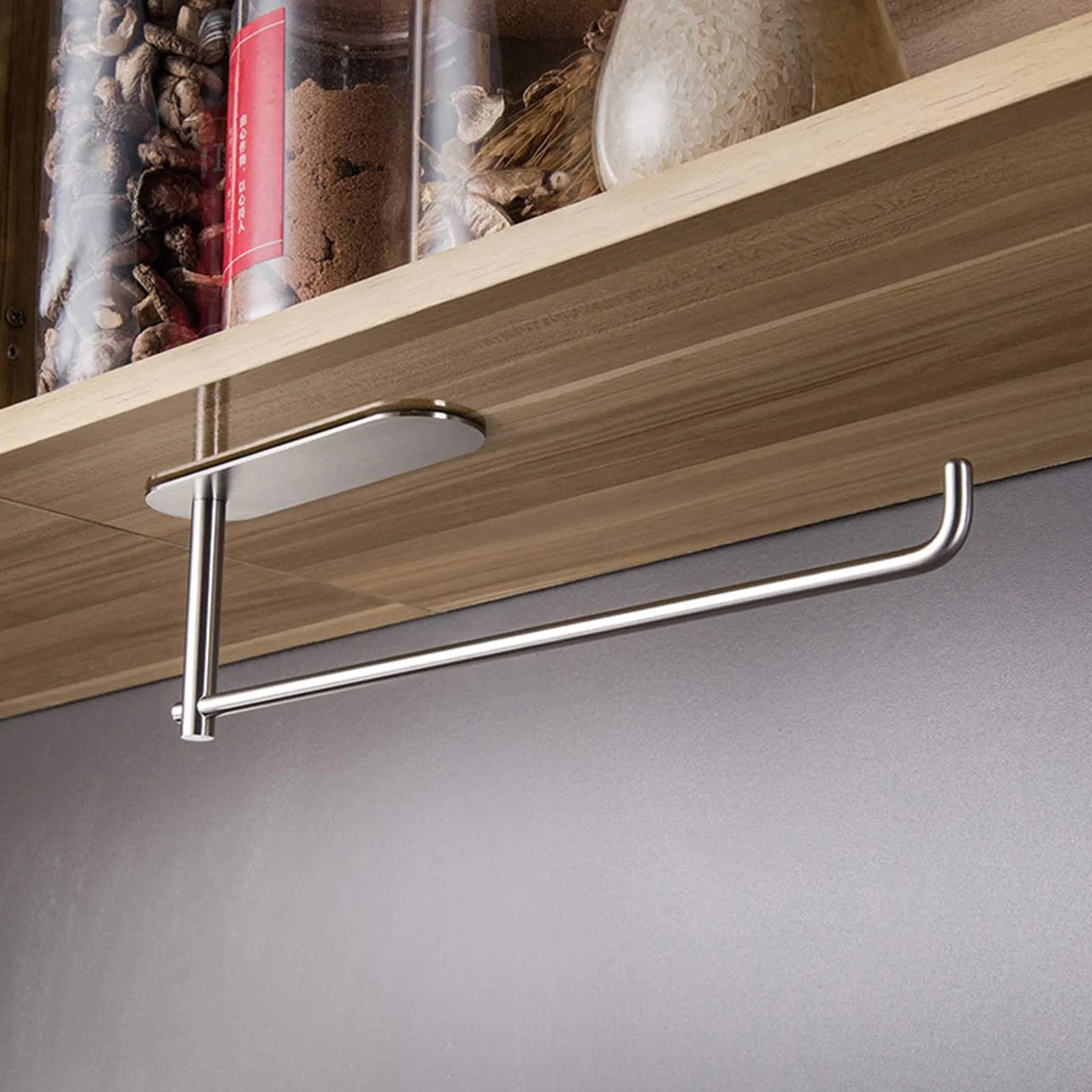 Держатель рулонной бумаги стильный и простой дизайн без отверстий стойка для